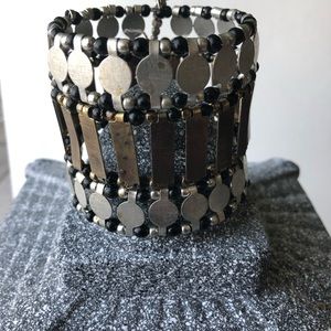 BRACELET MIXED METALS BOHO STYLE CUFF